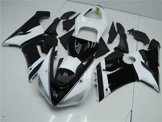 Schwarz Weiß 05-06 Kawasaki ZX6R Motorrad Verkleidung Schwarz Weiß 05-06 Kawasaki ZX6R Motorrad Verkleidung