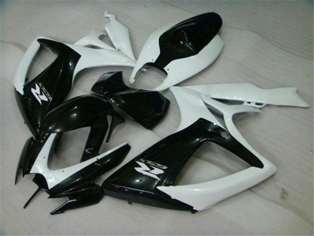 Schwarz Weiß 06-07 Suzuki GSXR 600/750 Motorrad Verkleidung Schwarz Weiß 06-07 Suzuki GSXR 600/750 Motorrad Verkleidung