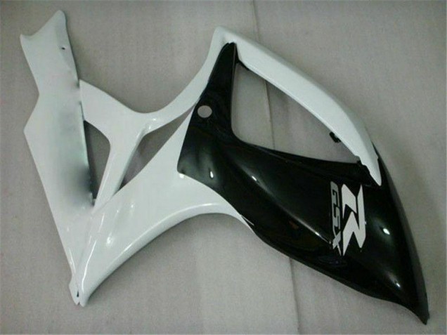Schwarz Weiß 06-07 Suzuki GSXR 600/750 Motorrad Verkleidung Schwarz Weiß 06-07 Suzuki GSXR 600/750 Motorrad Verkleidung