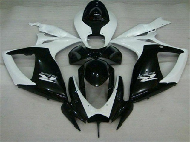 Schwarz Weiß 06-07 Suzuki GSXR 600/750 Motorrad Verkleidung Schwarz Weiß 06-07 Suzuki GSXR 600/750 Motorrad Verkleidung