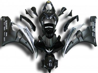 Schwarz Weiß 06-07 Yamaha YZF R6 Motorrad Verkleidung