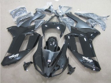 Schwarz Weiß 07-08 Kawasaki ZX6R Motorrad Verkleidung