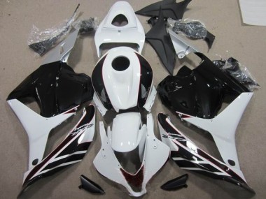 Schwarz Weiß 09-12 Honda CBR600RR Motorrad Verkleidungen
