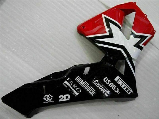 Schwarz Weiß 11 03-04 Honda CBR600RR Motorrad Verkleidung Schwarz Weiß 11 03-04 Honda CBR600RR Motorrad Verkleidung