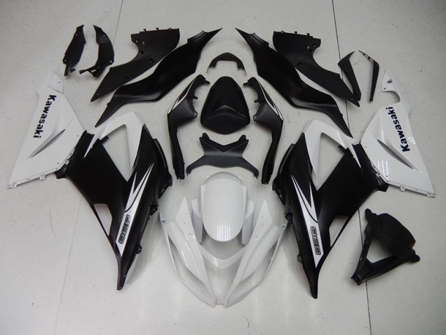 Schwarz Weiß 13-18 Kawasaki ZX6R Motorrad Verkleidung