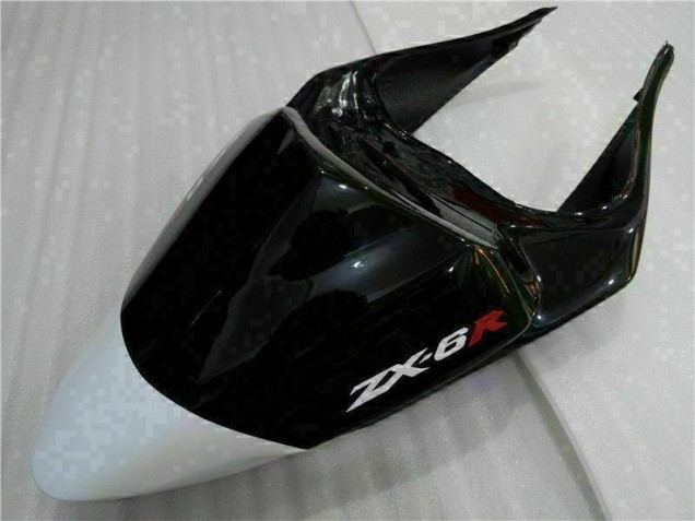 Schwarz Weiß 3M Touch4 09-12 Kawasaki ZX6R Motorrad Verkleidungen Schwarz Weiß 3M Touch4 09-12 Kawasaki ZX6R Motorrad Verkleidungen