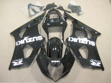 Schwarz Weiß Aufkleber 03-04 Suzuki GSXR 1000 Motorrad Verkleidung