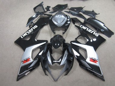 Schwarz Weiß Aufkleber 05-06 Suzuki GSXR 1000 Motorrad Verkleidung