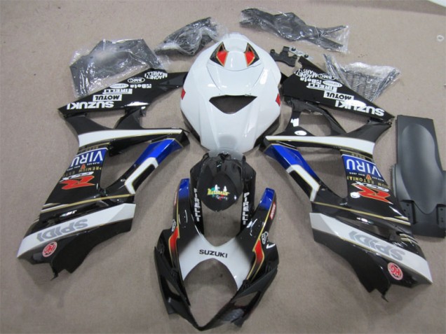 Schwarz Weiß Blau 07-08 Suzuki GSXR 1000 Motorrad Verkleidung Schwarz Weiß Blau 07-08 Suzuki GSXR 1000 Motorrad Verkleidung