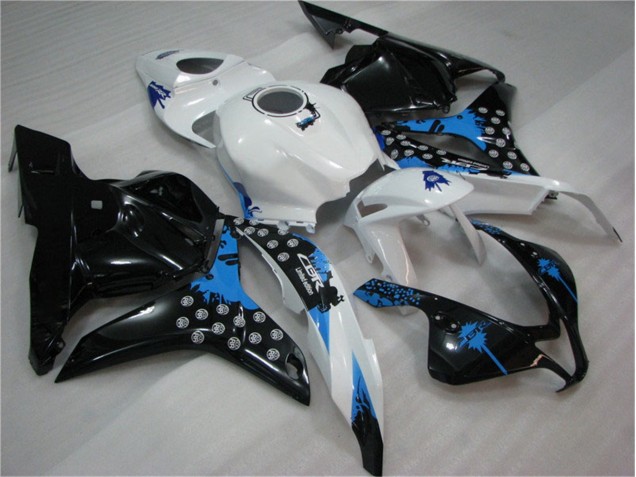 Schwarz Weiß Blau 09-12 Honda CBR600RR Motorrad Verkleidung Schwarz Weiß Blau 09-12 Honda CBR600RR Motorrad Verkleidung