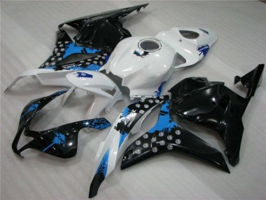 Schwarz Weiß Blau 09-12 Honda CBR600RR Motorrad Verkleidung