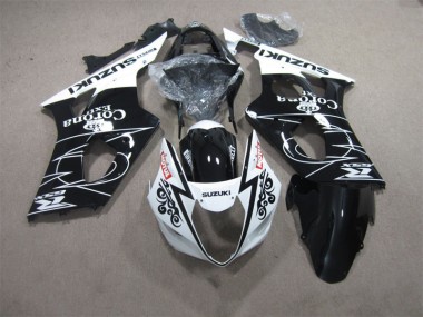 Schwarz Weiß Corona Extra Motul 03-04 Suzuki GSXR 1000 Motorrad Verkleidung