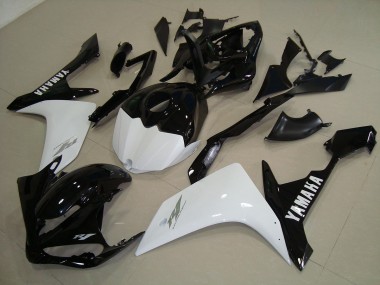 Schwarz Weiß Gold 07-08 Yamaha YZF R1 Motorrad Verkleidung