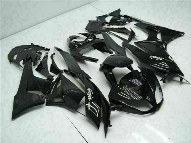 Schwarz Weiß Ninja 636 09-12 Kawasaki ZX6R Motorrad Verkleidung Schwarz Weiß Ninja 636 09-12 Kawasaki ZX6R Motorrad Verkleidung