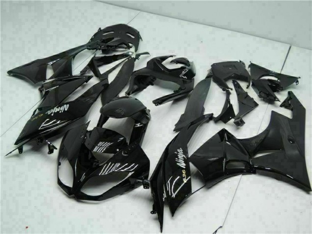 Schwarz Weiß Ninja 636 09-12 Kawasaki ZX6R Motorrad Verkleidung Schwarz Weiß Ninja 636 09-12 Kawasaki ZX6R Motorrad Verkleidung