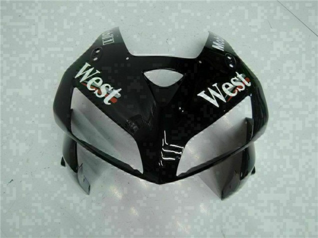 Schwarz West 05-06 Honda CBR600RR Motorrad Verkleidung Schwarz West 05-06 Honda CBR600RR Motorrad Verkleidung