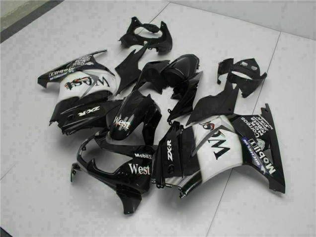 Schwarz West 08-12 Kawasaki EX250 Motorrad Verkleidung Schwarz West 08-12 Kawasaki EX250 Motorrad Verkleidung
