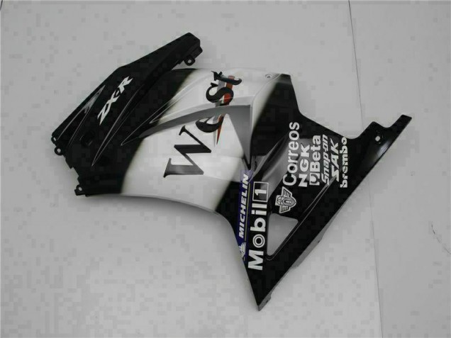 Schwarz West 08-12 Kawasaki EX250 Motorrad Verkleidung Schwarz West 08-12 Kawasaki EX250 Motorrad Verkleidung