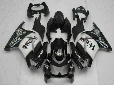 Schwarz West 08-12 Kawasaki EX250 Motorrad Verkleidung