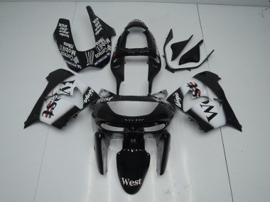 Schwarz West 98-99 Kawasaki ZX9R Motorrad Verkleidung