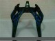 Schwarz mit Blaur Flamme 00-02 Kawasaki ZX6R Motorrad Verkleidung Schwarz mit Blaur Flamme 00-02 Kawasaki ZX6R Motorrad Verkleidung