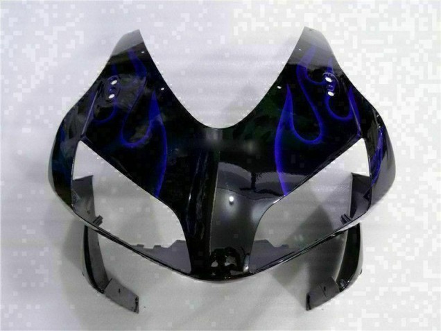 Schwarz mit Blaur Flamme 03-04 Honda CBR600RR Motorrad Verkleidung Schwarz mit Blaur Flamme 03-04 Honda CBR600RR Motorrad Verkleidung