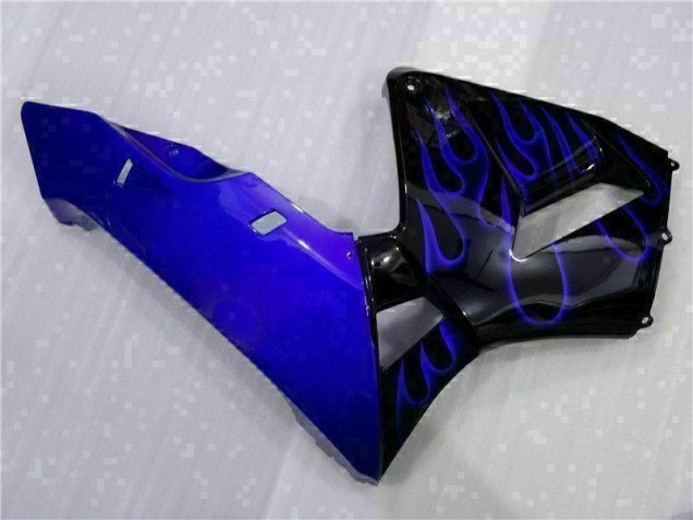 Schwarz mit Blaur Flamme 03-04 Honda CBR600RR Motorrad Verkleidung Schwarz mit Blaur Flamme 03-04 Honda CBR600RR Motorrad Verkleidung