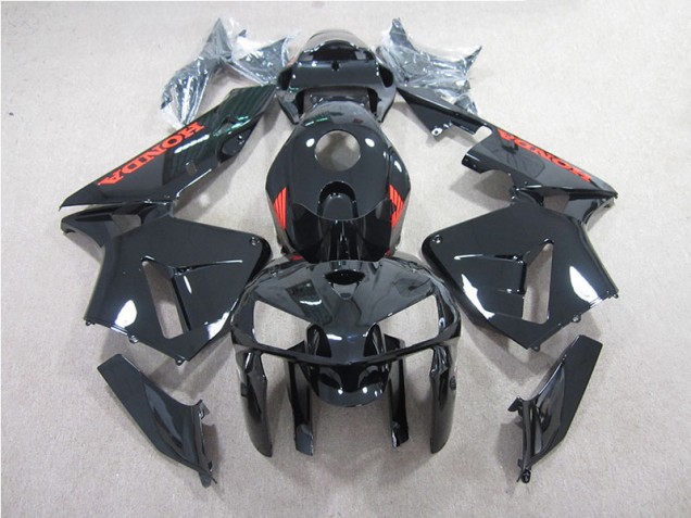 Schwarz mit Rot 05-06 Honda CBR600RR Motorrad Verkleidung Schwarz mit Rot 05-06 Honda CBR600RR Motorrad Verkleidung