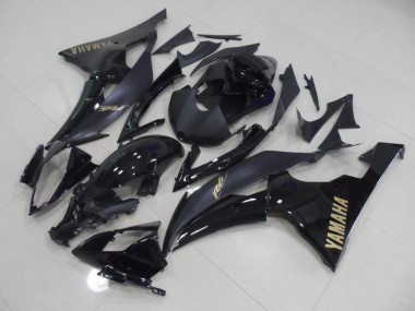 Schwarz mit goldenem Aufkleber 08-16 Yamaha YZF R6 Motorrad Verkleidung