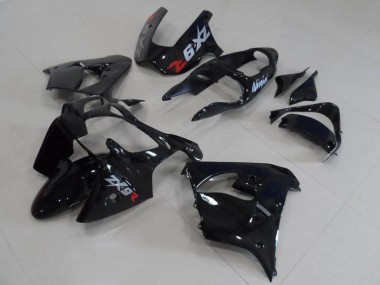 Schwarz mit grauen Aufklebern 00-01 Kawasaki ZX9R Motorrad Verkleidung