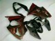 Schwarz rote Flamme 00-02 Kawasaki ZX6R Motorrad Verkleidung Schwarz rote Flamme 00-02 Kawasaki ZX6R Motorrad Verkleidung