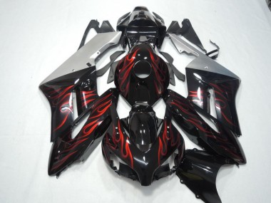 Schwarz rote Flamme 04-05 Honda CBR1000RR Motorrad Verkleidung