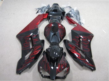 Schwarz rote Flamme 04-05 Honda CBR1000RR Motorrad Verkleidungen
