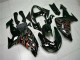 Schwarz rote Flamme 06-07 Kawasaki ZX10R Motorrad Verkleidungen Schwarz rote Flamme 06-07 Kawasaki ZX10R Motorrad Verkleidungen