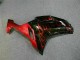 Schwarz rote Flamme 07-08 Kawasaki ZX6R Motorrad Verkleidung Schwarz rote Flamme 07-08 Kawasaki ZX6R Motorrad Verkleidung