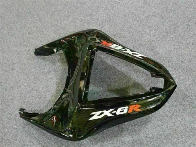 Schwarz rote Flamme 07-08 Kawasaki ZX6R Motorrad Verkleidung Schwarz rote Flamme 07-08 Kawasaki ZX6R Motorrad Verkleidung