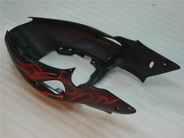 Schwarz rote Flamme 96-07 Suzuki GSXR 1300 Hayabusa Motorrad Verkleidungen Schwarz rote Flamme 96-07 Suzuki GSXR 1300 Hayabusa Motorrad Verkleidungen