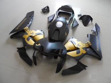 Schwarz und Gold Aufkleber 03-04 Honda CBR600RR Motorrad Verkleidungen