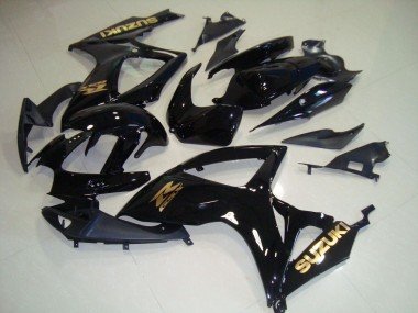 Schwarz und Gold Aufkleber 06-07 Suzuki GSXR 750 Motorrad Verkleidung