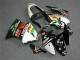 Schwarz weißer Eurobet 00-02 Kawasaki ZX6R Motorrad Verkleidung Schwarz weißer Eurobet 00-02 Kawasaki ZX6R Motorrad Verkleidung