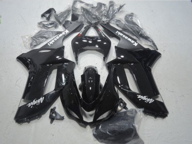 Schwarz weißer Ninja 07-08 Kawasaki ZX6R Motorrad Verkleidung