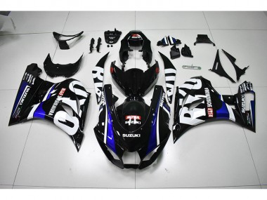 Schwarz weißes Motul 17-21 Suzuki GSXR 1000 Motorrad Verkleidung