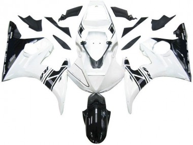Schwarz weißes Tribal 03-05 Yamaha YZF R6 Motorrad Verkleidung