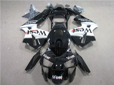 Schwarz weißes Westmuster 05-06 Honda CBR600RR Motorrad Verkleidung