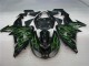 Schwarze grüne Flamme 06-07 Kawasaki ZX10R Motorrad Verkleidung Schwarze grüne Flamme 06-07 Kawasaki ZX10R Motorrad Verkleidung