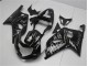 Schwarze weiße Flamme 01-03 Suzuki GSXR 600/750 Motorrad Verkleidung Schwarze weiße Flamme 01-03 Suzuki GSXR 600/750 Motorrad Verkleidung