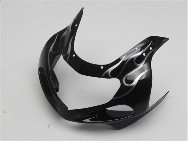 Schwarze weiße Flamme 01-03 Suzuki GSXR 600/750 Motorrad Verkleidung Schwarze weiße Flamme 01-03 Suzuki GSXR 600/750 Motorrad Verkleidung