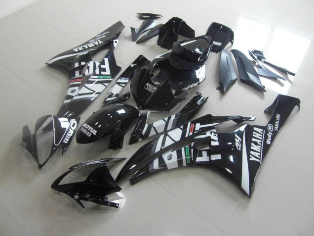 Schwarzer Fiat 06-07 Yamaha YZF R6 Motorrad Verkleidung Schwarzer Fiat 06-07 Yamaha YZF R6 Motorrad Verkleidung