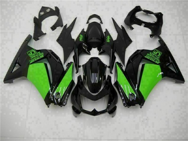 Schwarzer Grün Ninja 08-12 Kawasaki EX250 Motorrad Verkleidung