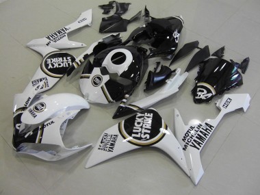 Schwarzer Lucky Strike 07-08 Yamaha YZF R1 Motorrad Verkleidung